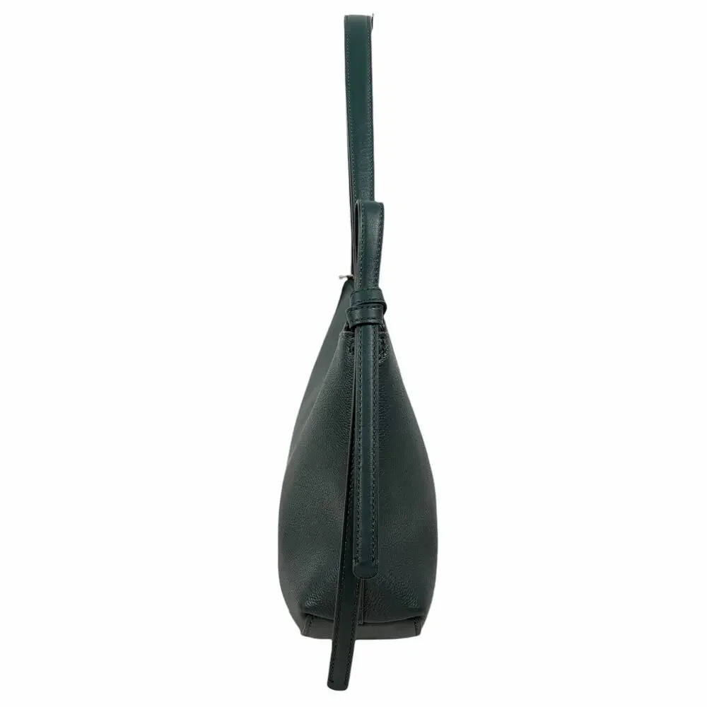 Kate Spade Loop Large Shoulder Bag Pebble Leather Midnight Green